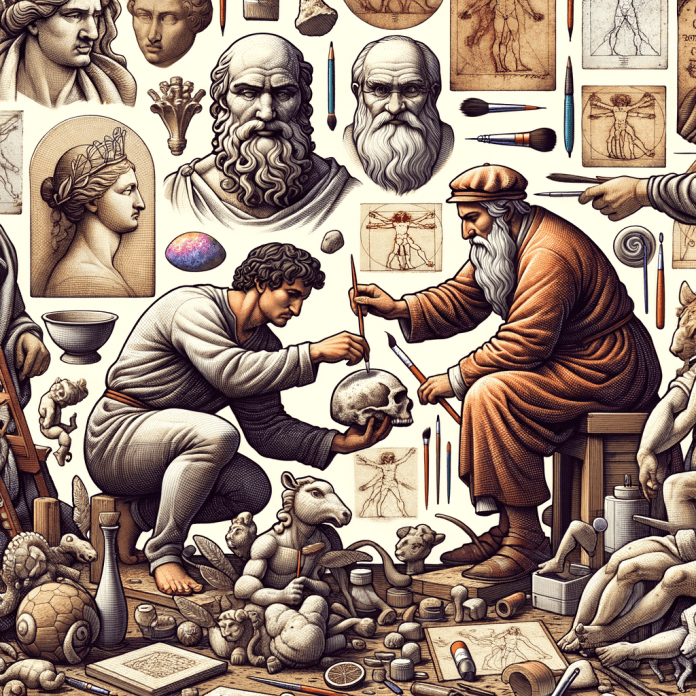 Mostra come grandi maestri come Michelangelo e Leonardo da Vinci abbiano usato approcci simili al design thinking per innovare in ambito artistico.